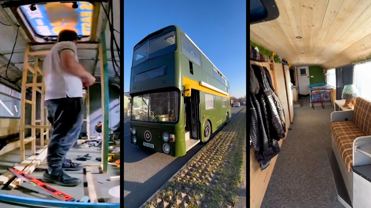 Šestičlenná rodina z Anglie se přestěhovala do dvoupodlažního autobusu, ušetří statisíce ročně